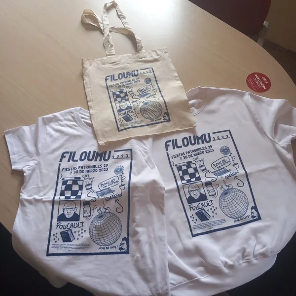 Bolsa y camiseta a juego: muestra de trabajo de STAMPACOS