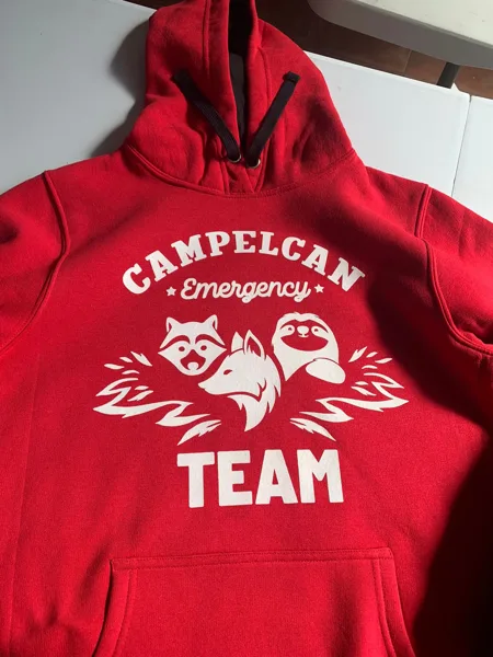Sudadera de equipo: muestra de trabajo de STAMPACOS