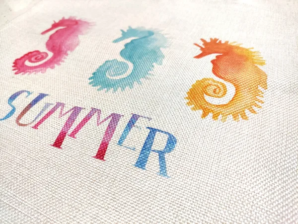 Detalle de bolsa Summer: muestra de trabajo de STAMPACOS